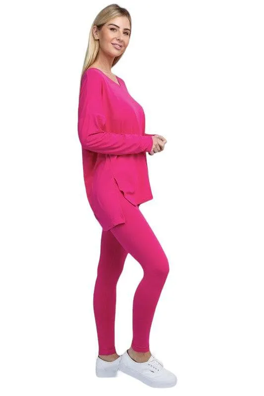 Zenana Long Sleeve Loungewear Set